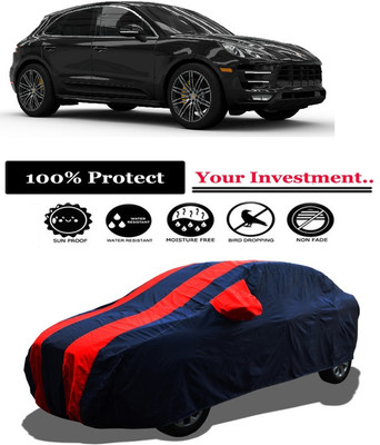 Amexride Car Cover For Porsche Macan Turbo (With Mirror Pockets)(Red)