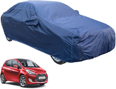 MOCKHE Car Cover For Hyundai Santro (With Mirror Pockets)(Blue)