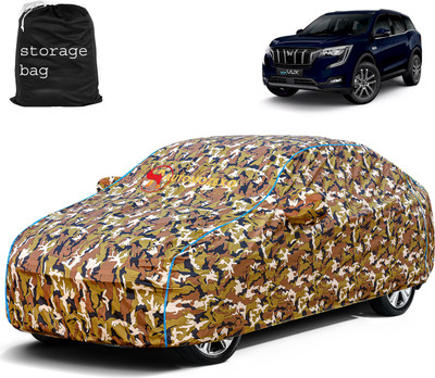 AUTOMOZEXO Car Cover For Mahindra XUV 700 (With Mirror Pockets)(Multicolor)