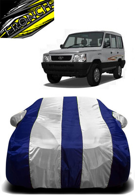 FRONCH Car Cover For Tata Sumo Victa (With Mirror Pockets)(White, Blue)