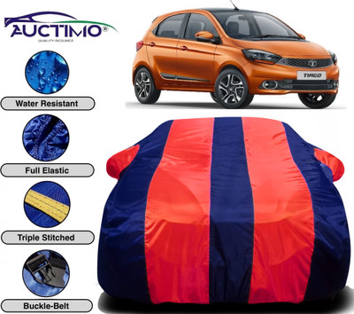 AUCTIMO Car Cover For Tata Tiago (With Mirror Pockets)(Multicolor)