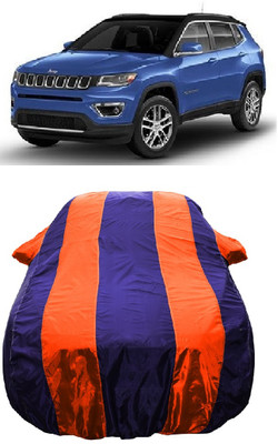 Wegather Car Cover For Jeep Compass 2.0 Limited 4X4 (With Mirror Pockets)(Orange)