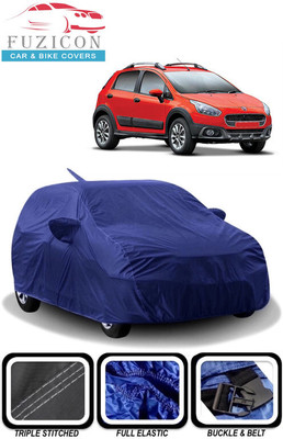 FUZICON Car Cover For Fiat Avventura Power Up 1.3 Active Diesel (With Mirror Pockets)(Blue)