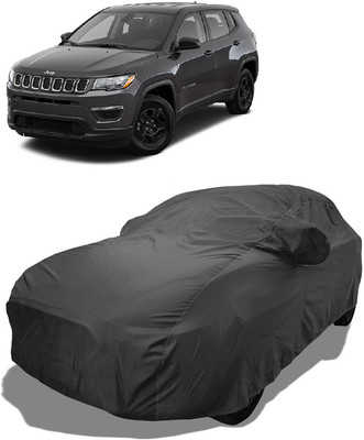 Coxtor Car Cover For Jeep Compass 1.4 Limited Plus Petrol (With Mirror Pockets)(Grey)
