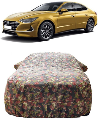 Wegather Car Cover For Hyundai Sonata Magnum Opus (With Mirror Pockets)(Multicolor)