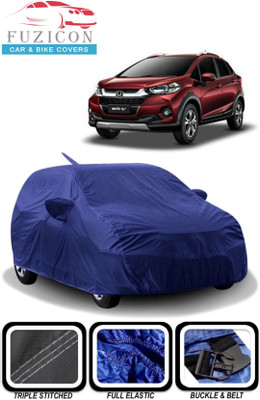 FUZICON Car Cover For Honda WR-V (With Mirror Pockets)(Blue)