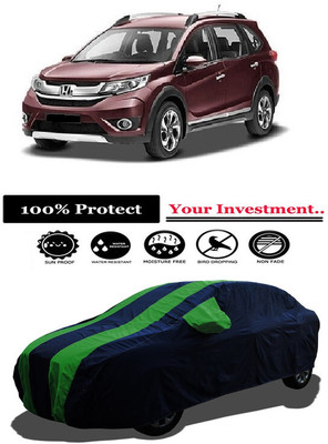 Amexride Car Cover For Honda BRV i-VTEC E MT (With Mirror Pockets)(Green)