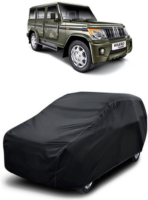MoTRoX Car Cover For Mahindra Bolero (Without Mirror Pockets)(Black)