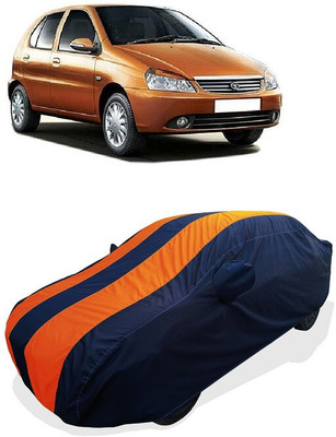 Coxtor Car Cover For Tata Indica (With Mirror Pockets)(Orange)
