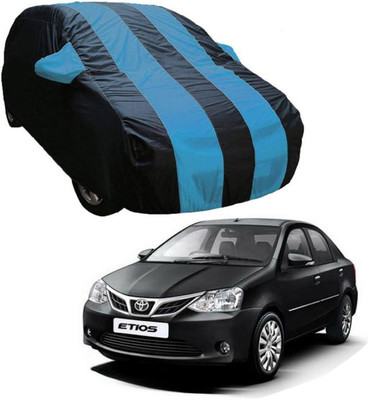 ABS AUTO TREND Car Cover For Toyota Etios (With Mirror Pockets)(Multicolor)