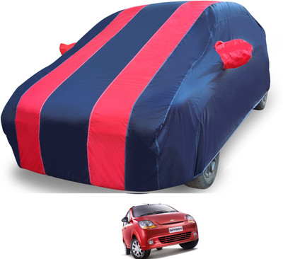 Euro Care Car Cover For Chevrolet Spark (With Mirror Pockets)(Red)
