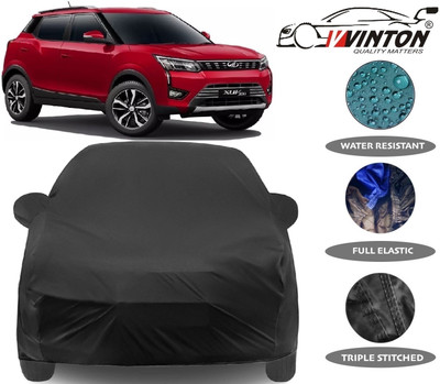 V VINTON Car Cover For Mahindra XUV 300 (With Mirror Pockets)(Black)