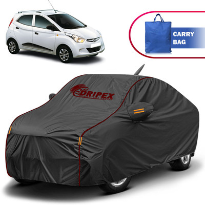 DRIPEX Car Cover For Hyundai Eon (With Mirror Pockets)(Black)