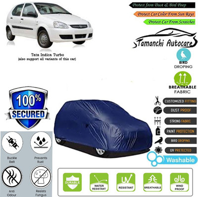 Tamanchi Autocare Car Cover For Tata Indica Turbo(Blue)
