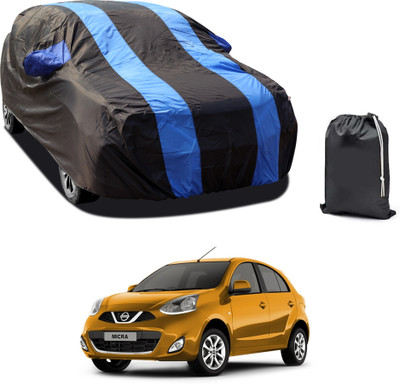 CODOKI Car Cover For Nissan Micra (With Mirror Pockets)(Blue)