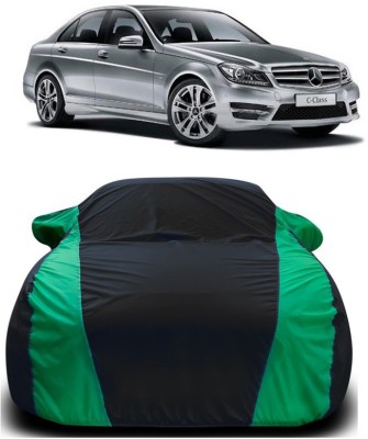 Ascension Car Cover For Mercedes Benz C220 (With Mirror Pockets)(Green, Black)