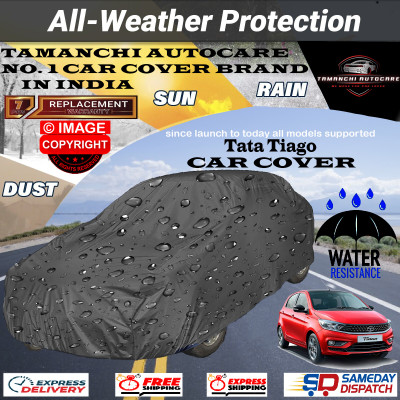 Tamanchi Autocare Car Cover For Tata Tiago(Grey)