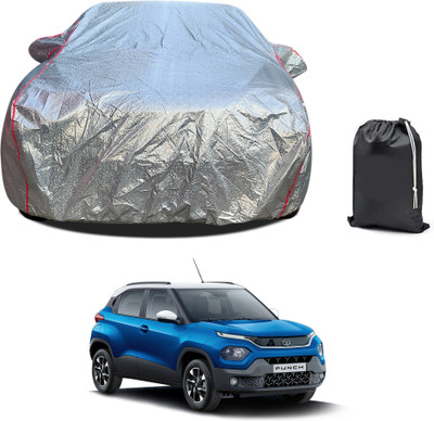PAGORA Car Cover For Tata Punch (With Mirror Pockets)(Silver, For 2019, 2020, 2021, 2022, 2023 Models)