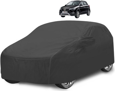 Caronix Car Cover For Hyundai i20 Active (With Mirror Pockets)(Grey)