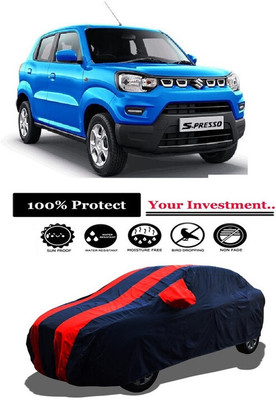 Amexride Car Cover For Maruti Suzuki S-Presso Vxi AMT (With Mirror Pockets)(Red)
