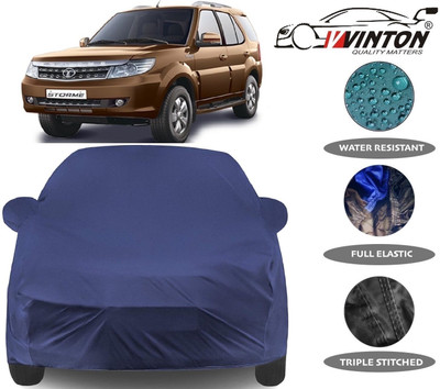 V VINTON Car Cover For Tata Safari Storme (With Mirror Pockets)(Blue)