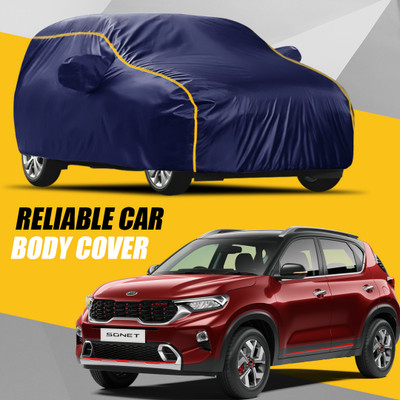 AUCTIMO Car Cover For Kia Sonet (With Mirror Pockets)(Multicolor)