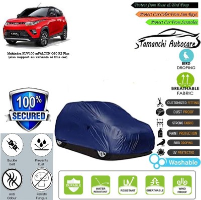 Tamanchi Autocare Car Cover For Mahindra KUV100 mFALCON G80 K2 Plus(Blue)