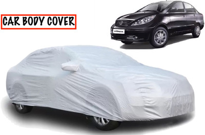 AXLOZ Car Cover For Tata Manza (With Mirror Pockets)(Silver)