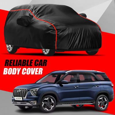 AXLOZ Car Cover For Hyundai Alcazar (With Mirror Pockets)(Multicolor)