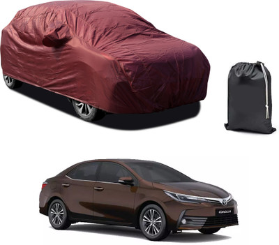 PAGORA Car Cover For Toyota Corolla Altis (With Mirror Pockets)(Maroon)