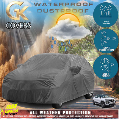 Tamanchi Autocare Car Cover For Renault Kwid (With Mirror Pockets)(Grey)