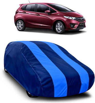 MoTRoX Car Cover For Honda Jazz (Without Mirror Pockets)(Blue, Blue)