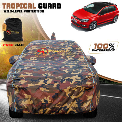 AUTOMOZEXO Car Cover For Volkswagen Polo (With Mirror Pockets)(Multicolor)