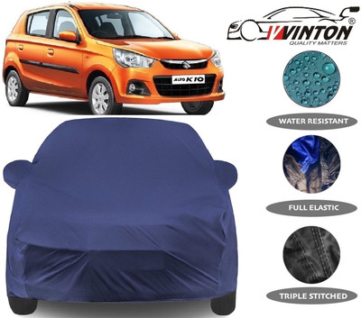 V VINTON Car Cover For Maruti Suzuki Alto K10 (With Mirror Pockets)(Blue)