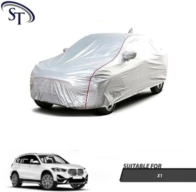 SHOBHNATH TRADING Car Cover For BMW X1 (With Mirror Pockets)(Silver)