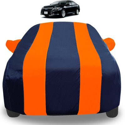 Auto Hub Car Cover For Toyota Camry (With Mirror Pockets)(Orange)