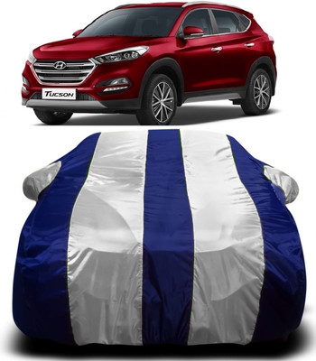 AXLOZ Car Cover For Hyundai Tucson (With Mirror Pockets)(Multicolor)