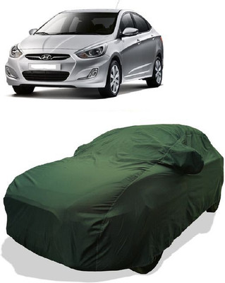 QLAX Car Cover For Maruti Accent 1.6i (With Mirror Pockets)(Gold)