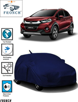 FRONCH Car Cover For Honda WRV (With Mirror Pockets)(Blue)