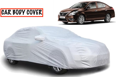 Swarish Car Cover For Nissan Sunny (With Mirror Pockets)(Silver)