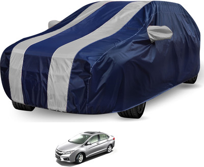 Auto Hub Car Cover For Honda City (Without Mirror Pockets)(Black, Grey)