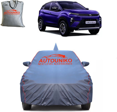 autouniko Car Cover For Tata Nexon (With Mirror Pockets)(Grey)