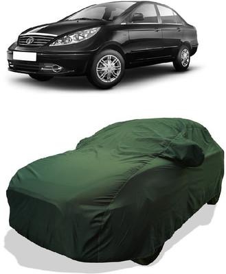 Coxtor Car Cover For Tata Manza EXL (With Mirror Pockets)(Green)