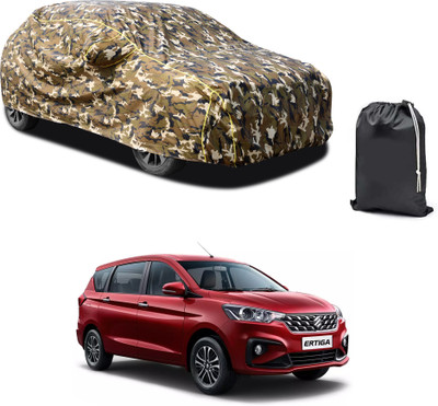 PAGORA Car Cover For Maruti Suzuki Ertiga (With Mirror Pockets)(Yellow, For 2019, 2020, 2021, 2022, 2023 Models)
