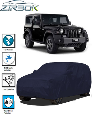 ZIRBOK Car Cover For Mahindra Thar (With Mirror Pockets)(Blue)