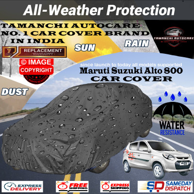 Tamanchi Autocare Car Cover For Maruti Suzuki Alto 800(Grey)