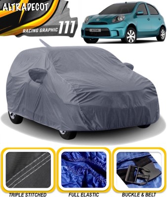 ALTRADECOT Car Cover For Nissan Micra Active (With Mirror Pockets)(Grey)