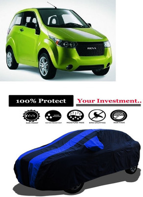 Amexride Car Cover For Mahindra Reva E-Spark (With Mirror Pockets)(Multicolor)