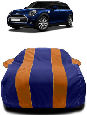 Autoprime Car Cover For Mini Clubman Cooper S Petrol (With Mirror Pockets)(Orange, Blue)