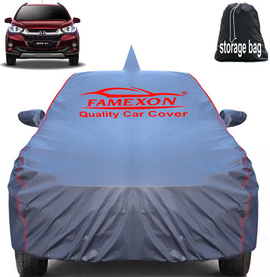 FAMEXON Car Cover For Honda WRV (With Mirror Pockets)(Grey)